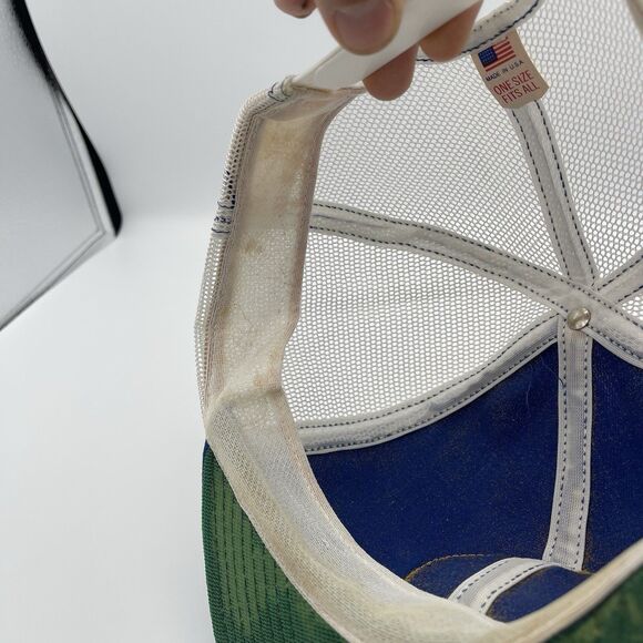 Vintage National Wildlife Federation Hat Bald Eagle Patch Cap Snapback USA - Picture 13 of 14